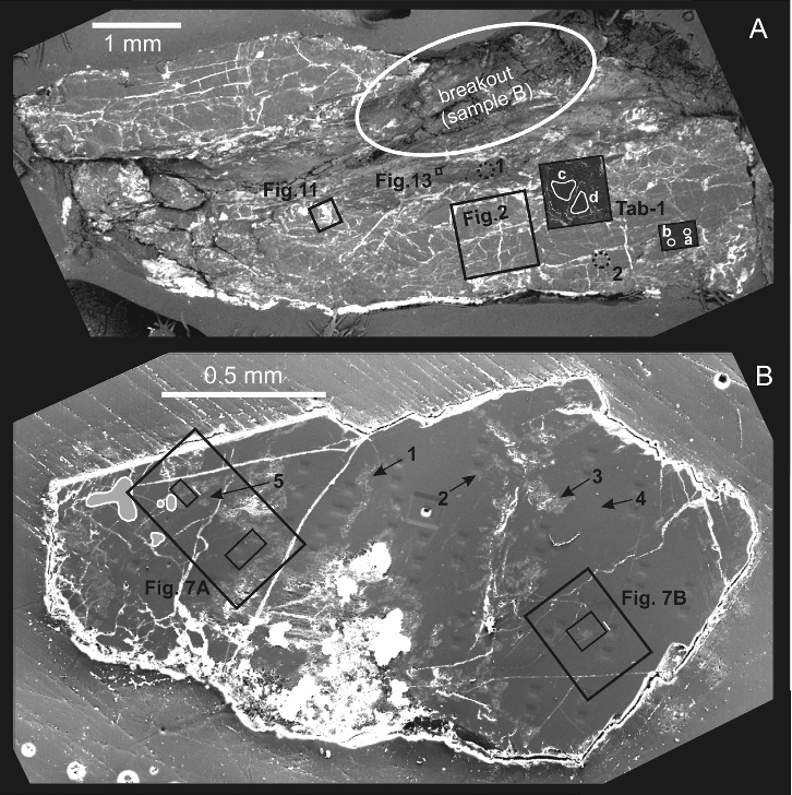 Meteorit metszet